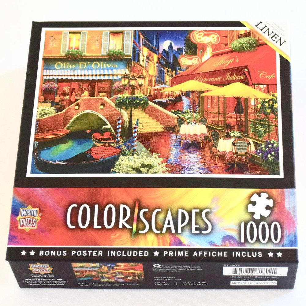 NEW Masterpieces Color Scapes 1000 Pc. Puzzle